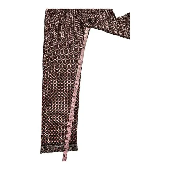 Tory Burch Women's Size 4 Elastic Waist Silk Summer Pants Floral Multicolor - Picture 11 of 15